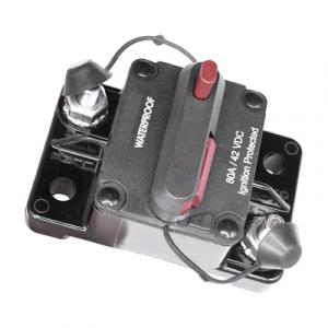 Push to Reset Circuit Breaker, 42V 80A, Surface Mount