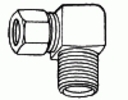 Brass Male Elbow 1/4'' Tube 1/4'' Pipe Thread