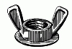 Washer Base Wing Nut 1/4-20