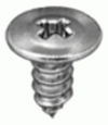8 X 3/8'' Phillips Oval Washer Head Tapping Screw - Zinc