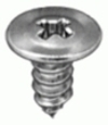 8 X 3/8'' Phillips Oval Washer Head Tapping Screw - Zinc <br><font color=red><font size=2.5>Ford: 381671S</font></font>