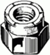 M4-.7 Metric Nylon Lock Nut Din 985 - Zinc Plated