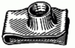 Extruded U-Nut M8-1.25 Screw Size - GM Ford Chrysler Replaces # 23315