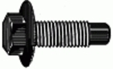 M8-1.25 X 16MM Spin Lock Bolt 18MM Washer O.D. Dog Point - Phosphate