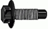 M8-1.25 X 16MM Spin Lock Bolt 18MM Washer O.D. Dog Point - Phosphate <br><font color=red><font size=2.5>GM: 362069 | GM: 11509589</font></font>