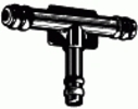1/4'' X 1/4'' X 3/16'' Nylon Tee GM: 3963228