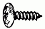 4.2-1.41 X 13MM Metric Phillips Washer Head - Zinc <br><font color=red><font size=2.5>GM: 11501883</font></font>
