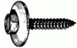 6.3-1.81 X 30MM Hex Head Sems  Tapping Screw - Phosphate <br><font color=red><font size=2.5>GM: 11504981</font></font>