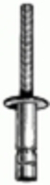 Monobolt 1/4'' Diameter .080/.375'' Grip - Aluminum