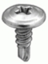 8 X 1/2'' Phillips Washer Head Teks Tapping Screw - Zinc  <br><font color=red><font size=2.5> GM: 1689827 | 9616231 | 6030539 <br>Ford: 38439S47 </font></font>
