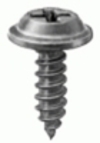 Phillips Flat Washer Head Tapping Screw 8-18 X 1/2'' Black