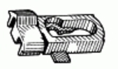 GM Rear Quarter Reveal Moulding Clip <br><font color=red><font size=2.5>GM: 12338096 | 20274997</font></font>