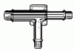 Nylon Tee Connector 1/4'' X 3/16'' X 3/16'' <br><font color=red><font size=2.5>Ford: 388034 <br>GM: 1617333 | GM: 10003294</font></font>