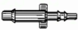 Nylon Straight Connector 1/8'' X 3/16'' <br><font color=red><font size=2.5>Chrysler: 3441734 | 3441743 | 4241296 <br>Ford: 383001S | GM: 14017701 | 15175428</font></font>