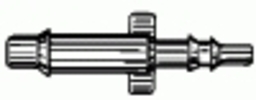 Nylon Straight Connector 1/8'' X 3/16''