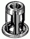 Metric Jack Nut M6-1.0 Thread Zinc Plated