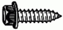 Indented Hex Washer Head Tapping Screw 1/4'' X 3/4 <br><font color=red><font size=2.5>Ford: 55914S2</font></font>