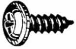 Phillips Flat Top Washer Head Tapping Screw #10 X 1/2