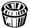Moulding Insert White Nylon <br><font color=red><font size=2.5>Mercedes: 0009871081</font></font>