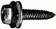 Mirror Mounting Screw Phosphate W/Nylon Wash