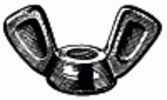 10-24 Wing Nut - 18-8 Stainless