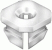 GM Nylon Nut #8 Screw Size 1/16''-5/32'' Range <br><font color=red><font size=2.5>GM: 347347</font></font>