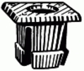 Chrysler License Plate Nut #12 Screw Size <br><font color=red><font size=2.5>Chrysler: 6032516</font></font>