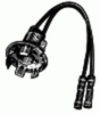 Pigtail Socket Assembly Stop/Tail Light <br><font color=red><font size=2.5>Ford: A20Z13410B | D1AZ13410B</font></font>