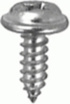 #8 X 1/2'' Phillips Flat Top Washer Head Tapping Screw 13/32'' Dia Zinc