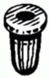 % Tubular Nut (Nylon) For 1/8'' Stud
