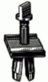 Grille Attachment Retainer 3/4'' X 19/32'' Head Size <br><font color=red><font size=2.5>GM: 14032200</font></font>