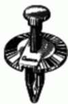 Body Retainer 1 Head Diameter 7/8'' Stem Length <br><font color=red><font size=2.5>GM: 20547865</font></font>