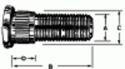 Wheel Bolt 1/2-20 Diameter 1.510/1.540 Length