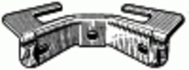 Toyota Windshield Moulding Clip 18MM X 49MM X 13MM <br><font color=red><font size=2.5>Toyota: 7554516020</font></font>