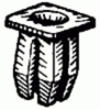 Taurus/Sable Nylon Nut 3/8'' Width 3/8'' Length <br><font color=red><font size=2.5>Ford: 379830S</font></font>