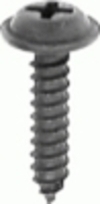 Phillips Flat Washer Head Tapping Screw 8 X 5/8'' Black