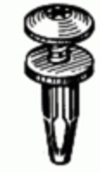 Push Type Retainer 7/16'' Head Diameter 11/16'' St Length <br><font color=red><font size=2.5>GM: 10089262</font></font>