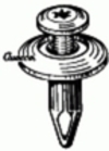 GM Push Type Retainer 11/16'' Head Diameter 7/8'' Length <br><font color=red><font size=2.5>Chrysler: 4638136 <br>Ford: N804570S | GM: 22538004</font></font>