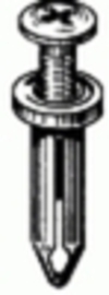 Ford Push-Type Retainer 1/2'' Head Diameter 1-13/64'' Length <b><u><br><font color=green>Replaces # 23411 </u></b><br><font color=red><font size=2.5>Ford: N805026S <br>GM: 10195515 | Chrysler: 4696488 | </font></font></font>