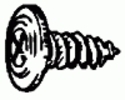 Wheel Moulding Screw #8 X 7/16