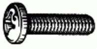 6-32 X 3/8'' Phillips Pan Head Machine Screw - Zinc