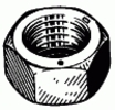 Grade 5 Hex Nut 1/2-20 SAE Zinc