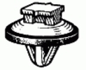 Toyota Retainer 15MM Head Diameter 9MM Stem Length <br><font color=red><font size=2.5>Replaces # 23452</font></font>