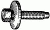 Hex Head Sems Body Bolt M6-1.0 X 28MM