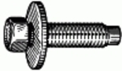 Hex Head Sems  Dog Point M8-1.25 X 33MM - Phosphate Replaces # 23375