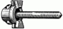 Ford Headlight Adjusting Assembly #12-28 X 1-1/2'' <br><font color=red><font size=2.5>Ford: E7SB13A093BA | E7SZ13032D</font></font>
