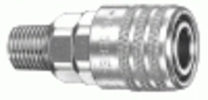 Air System Coupler Machine Screw Series 1/4'' Male Npt