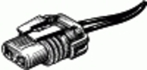 Halogen Headlight High Beam Pigtail <br><font color=red><font size=2.5>Replaces # 23371</font></font>