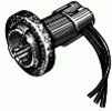 Signal/Park/Stop/Tail Light Electrical Socket <br><font color=red><font size=2.5>GM: 12083005</font></font>