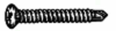 Phillips Oval Head Teks Tapping Screw Phosphate #8 X 1'' #6 Head